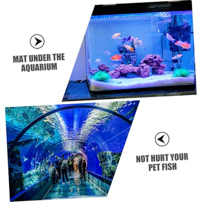 2pcs Nonslip Fish Tank Mat Thickened Aquarium Bottom Pad for Stability and Protection Thick for Fish Keepers and Aquarium Setup