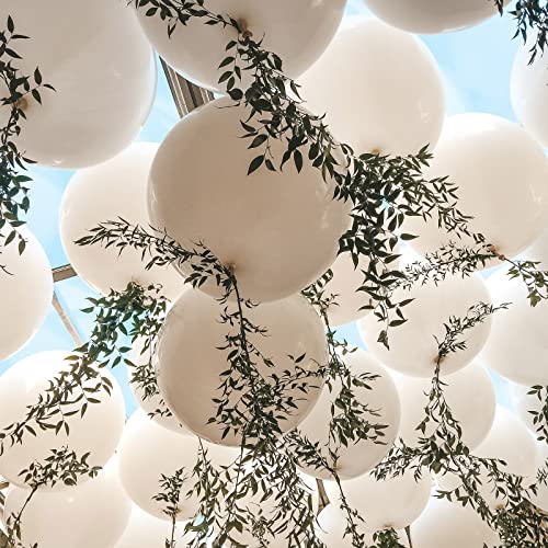 Voircoloria 105pcs White Party Latex Balloons, 12inch - color: 03 White, size: 12 inch - 105pcs