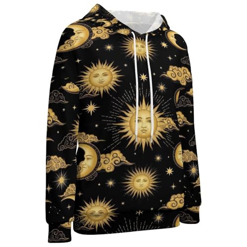 Hooded Sweatshirt for Women with Pocket, Lightweight Pullover Tops Casual Hoodies Sweatshirts - color: Picture(243), size: Large
