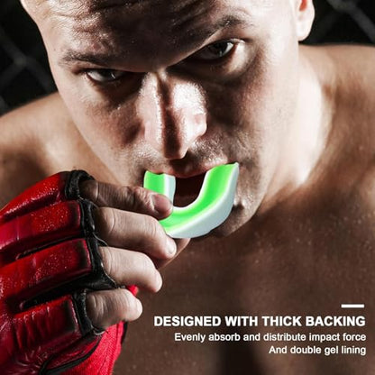 Mouthguard for Basketball, Adult Mouth Guard, Sports Mouthguards for Football, Basketball, Hockey, MMA, Boxing, Jiu Jitsu, Braces Mouth Guard - color: Light Green