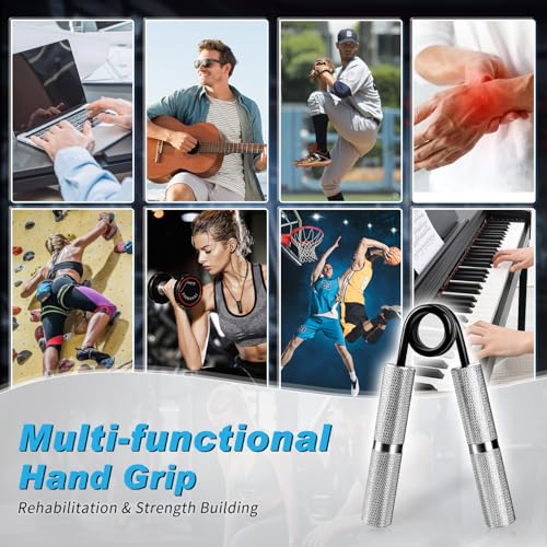 Hand Gripper Strengthener Set 50LB-300LB, Grip Strength Trainer (1/2/4/6 Pack) Forearm Strengthener for Muscle Building, Hand Sensitivity Training, Hand Rehabilitation Exercising - color: 4pcs(50lb+100lb+150lb+200lb)