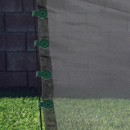 MAGICLULU 50pcs Greenhouse Clips and Mesh Buckles for Garden Netting, Reusable Sunshade Net Fixing Clamps, Non-slip Shade Cloth Clips for Outdoor Patio and Farm Use