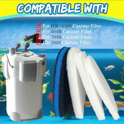 Premium Replacement Sponges for Aquariums Canister Replacement Sponges Filter Pad for Aquariums Canister Universals Air Filter Impregnated Sheet Pad