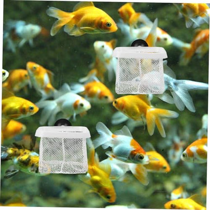 Happyyami 5pcs Fish Tank Breeding Net Cups Aquarium Nursery Separator Mesh for Small Fish Spawning Prevents Increases Survival Rate