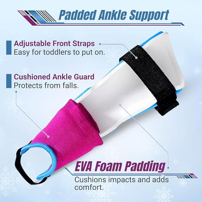 Vizari Soccer Shin Guards with Ankle Protection for Kids, Youth, Adult Sizes - Lightweight & Durable Shinguards for Boys, Girls, Toddlers (Ages 3+) - size: Small