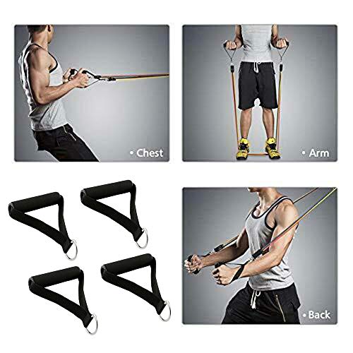 4PCS Pull Handles Resistance Bands Foam Handle Replacement Fitness Equipment for Yoga, Strength Training