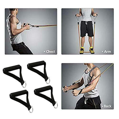 4PCS Pull Handles Resistance Bands Foam Handle Replacement Fitness Equipment for Yoga, Strength Training