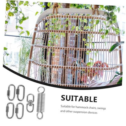 Hammock Chair Spring Set Swing Spring Kit Swing Chair Hanging Ring Set