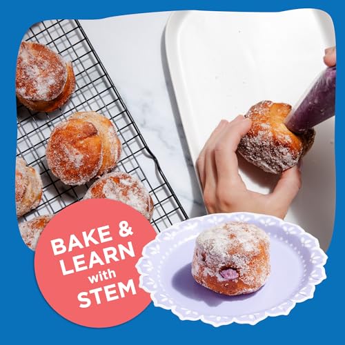 BāKIT Box Ube Treasure Donuts Kit – Make Ube Donuts at Home with Kids | Baking Kit with STEM Activities, Pre-Measured Ingredients, and Educational Fun - color: Ube Treasure Donuts