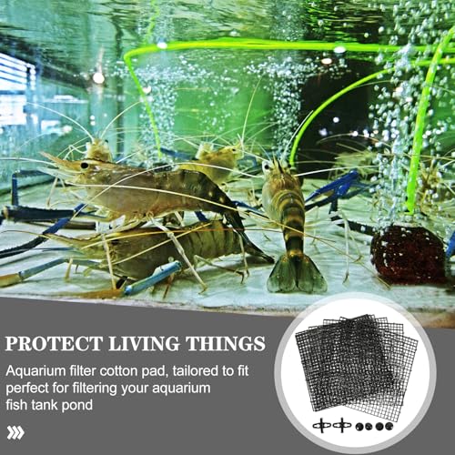 Ciieeo Aquarium Fish Tank Grid Divider with 18pcs Black Plastic Filter Boards 30x30cm Removable Partition Nets and 10 Suction Cups for Bottom Tank Isolation and Breeding Separation