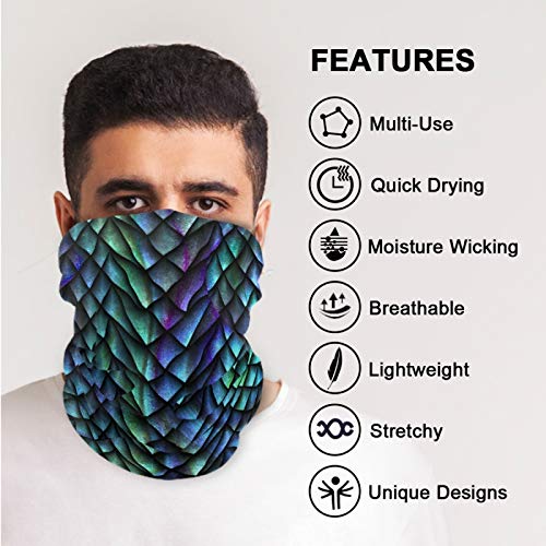 visesunny Seamless Scarves Bandana Scarf UV Resistence Outdoor Sport Balaclavas Headwear Headband Unisex - color: Multi3