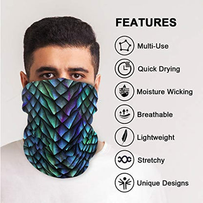 visesunny Seamless Scarves Bandana Scarf UV Resistence Outdoor Sport Balaclavas Headwear Headband Unisex - color: Multi3