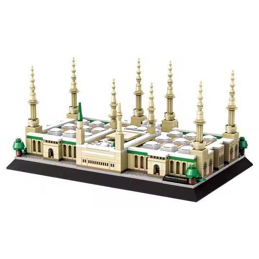 WANGE Model of Architecture to assemble with Building Blocks. Mosque of the Prophet, Medina. - color: Mosque of the Prophet