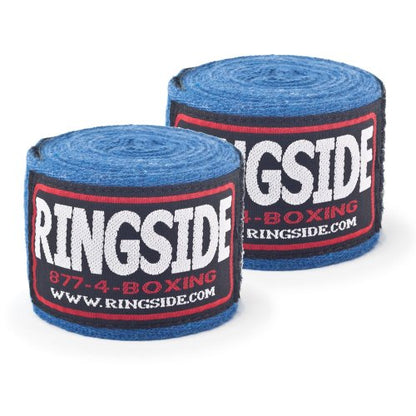 Ringside Junior Standard Cotton Boxing Handwraps, Black, 120"