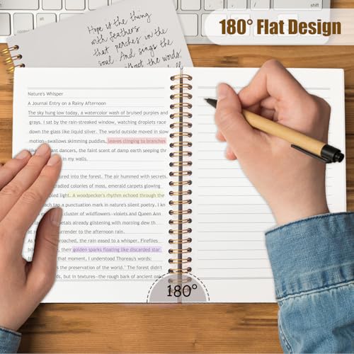 Likjad Inspirational Bird Spiral Notebook Journal 5.5x8.3, Motivational Journals for Writing, Inspirational Gifts for Women, Birds Lover Gift Hardcover Notebooks for Note Taking - color: Birds Lover