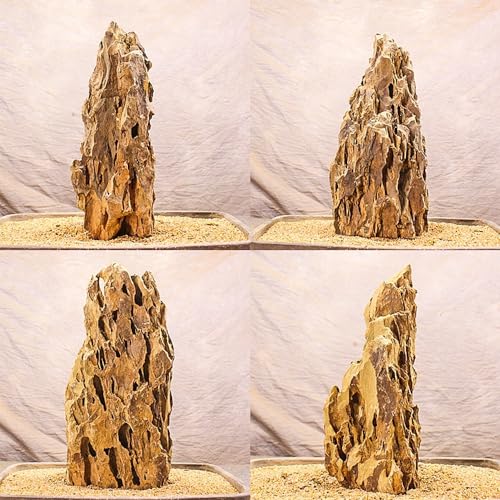 AWXZOM Natural Dragon Rock Carefully Selected Mixed Sizes, Decorative Aquarium Rocks, Aquarium Stones for Fish Tank (7.1lb-Large) - size: 7.1lb-large