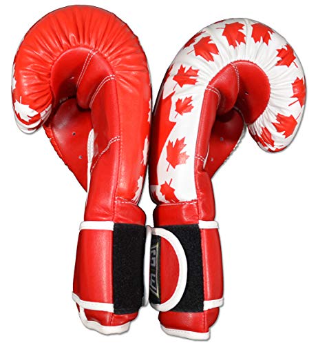 Gym Training Stand-Up Boxing Gloves - color: Canada, size: Large weighs 16oz