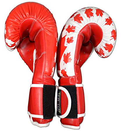 Gym Training Stand-Up Boxing Gloves - color: Canada, size: Large weighs 16oz