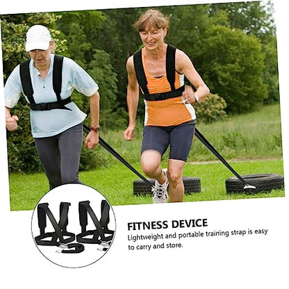 Balacoo 2pcs Sled Harness Weight-Bearing Shoulder Straps Resistance Training Belt for Strength and Speed Training Fitness Equipment for Athletes