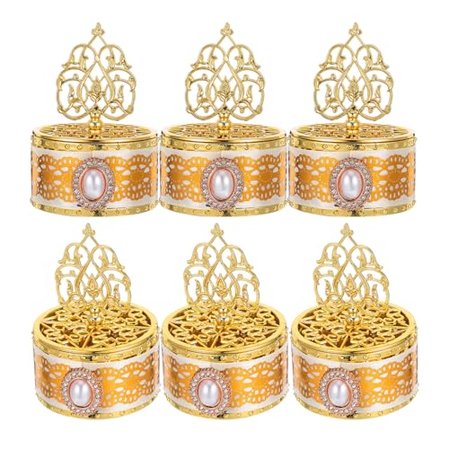 BESPORTBLE 6pcs Ramadan Candy Boxes Plastic Favor Containers Eid Mubarak Reusable Treat Boxes for Wedding Party Snack Storage and Ramadan Celebrations