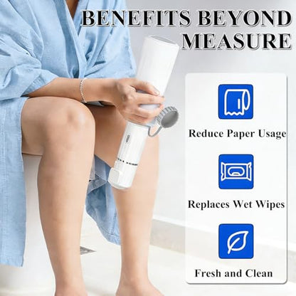 Travel Bidet Portable,Electric Portable Bidet Sprayer,Rechargeable 800Mah,450Ml Peri Bottle,Dual Spray Modes,Toilet Butt Washer for Women Men Postpartum Personal Hygiene