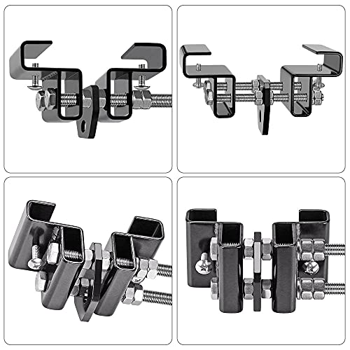 Punching Bag Hanger for I Beam 880 LBs Capacity Heavy Bag Mount Width Adjustable Boxing Bag Holder & Steel Beam Clamp for Beam - color: Hanger&Carabiner&360°Swivel(2 Pack)