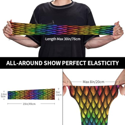 Cooling Arm Sleeves Cover Summer Sun Protection Arm Sleeves For Men Women Baseball Cycling Golf Running - color: Dragon Scale Animal Skin 16