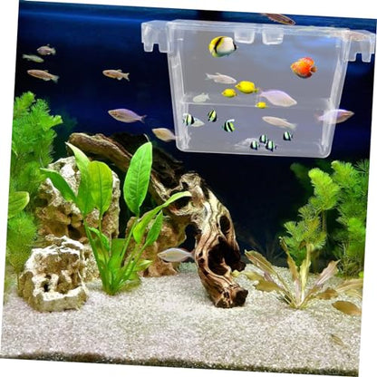 Fish Isolation Box for Betta Fine Mesh Breeding Incubator with Durable for Fish Shrimp and Newborns Easy Attachment to Aquariums