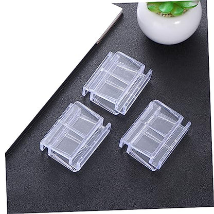 Ipetboom 3sets Rimless Aquarium Tank Glass Cover Clip Support Holder Acrylic Clips for Betta Fish Tanks Easy Installation Fish Accessories 6pcs*3