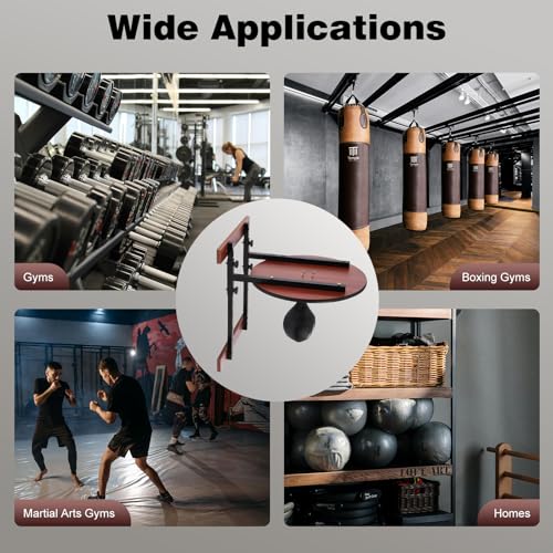 Speed Bag Platform, Wall Mount Boxing Training Punching Target, Heavy Duty Speed Bag, Adjustable Height Wall Mount Boxing Bag for Home, Gyms, Boxing Gyms