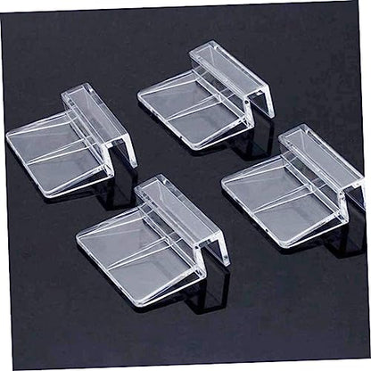 UPKOCH 8Pcs Acrylic Aquarium Lid Supports Durable Fish Tank Cover Bracket for Tanks for Easy Cleaning and Maintenance Sturdy Lid Clips for Various Aquatic