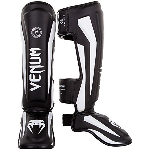 Venum Elite Standup Shin Guards - color: Black/White, size: X-Large
