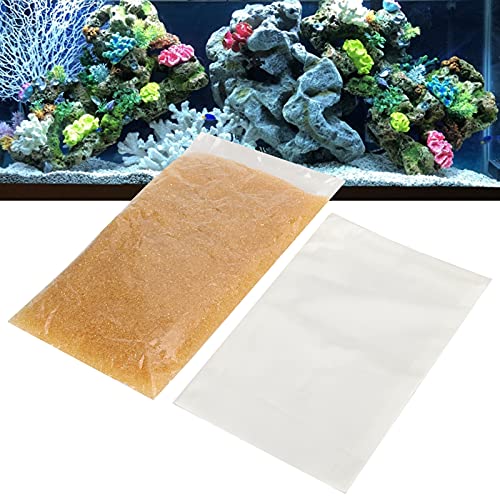 Aquarium Water Softener Resin, 500ML Aquarium Water Hardness Reducer Resin, Water Softener Pillow with Net Bag, Reusable Ion Exchange Filter