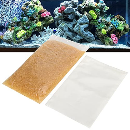 Aquarium Water Softener Resin, 500ML Aquarium Water Hardness Reducer Resin, Water Softener Pillow with Net Bag, Reusable Ion Exchange Filter