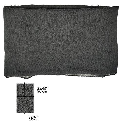 woogwin Women's Scarf Lady Light Soft Fashion Solid Shawl Wraps - color: Darkgrey