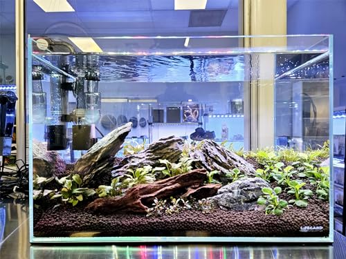 Lifegard Aquatics 20 Gallon Rimless Aquarium, Clear Glass, Ultra Clear Sealant Fish Tank, 6mm Thick with Dense Leveling Mat for Freshwater/Marine, Home or Office Decor (24.40"x12.20"x15.74") - size: 20 Gallons