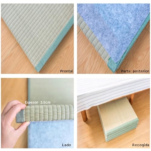 Tatami Floor Mat,Beneficial for Shoulders and Back Natural Grass,Foldable Japanese Tatami Mat,Suitable for Sleeping Meditation Yoga and Zen Practices Tatami Mattress(Size:90x200x3.5cm) - size: 90x200x3.5cm