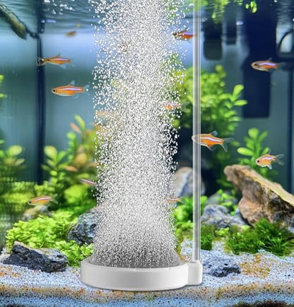 Fish Tank Bubbler Aquarium Air Stones, 4 Inch Nano Super-High Dissolved Oxygen Diffuser Makes Super Tiny Bubble Aerator for Fish Tank Air Pump Hydroponics - size: 4 Inch, for 35-100 Gal