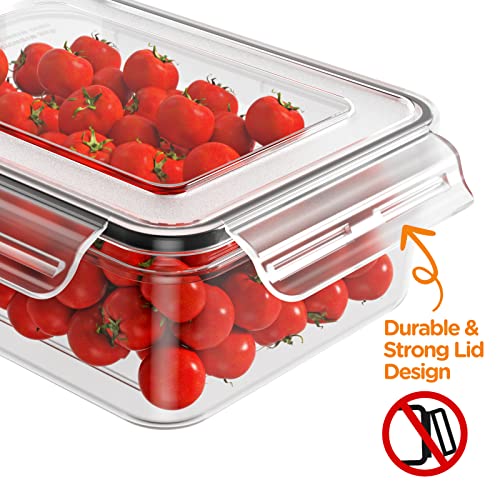 HOMETALL 52 Piece Airtight Food Storage Containers Set with Lids (26 Containers & 26 Lids),100% Leakproof Plastic Meal Prep Container Reusable, BPA Free Kitchen and Pantry Organization - Labels & Pen | 100% Leakproof Plastic Meal-Prep Containers Reusable(