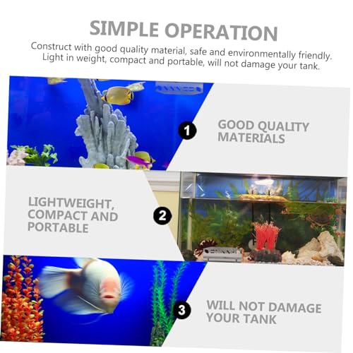 Sosoport 1Pc Aquarium Tool Organizer Fish Tank Holder for Accessories Compact Rack for Scrapers Scissors and Water