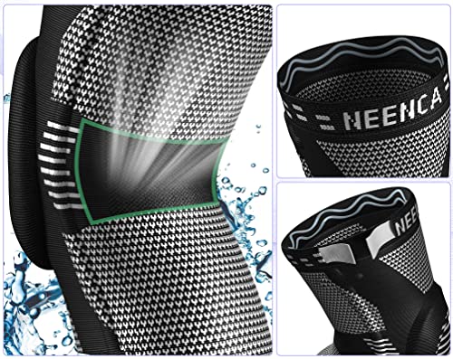 NEENCA Knee Braces for Knee Pain Relief, Compression Knee Sleeves with Patella Gel Pad & Side Stabilizers, Knee Support for Weightlifting, Running, Workout, Arthritis, Meniscus Tear, Men Women. ACE-53 | Patented Patella Gel Pad & Side Stabilizers, Compres