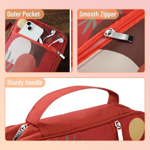 Mr. Pen- Bible Cover Case | Carrying Book Case with Durable Handle and Zippered Pocket, Bible Protective Church Bag for Men & Women, Christian Gifts - color: Fire Red