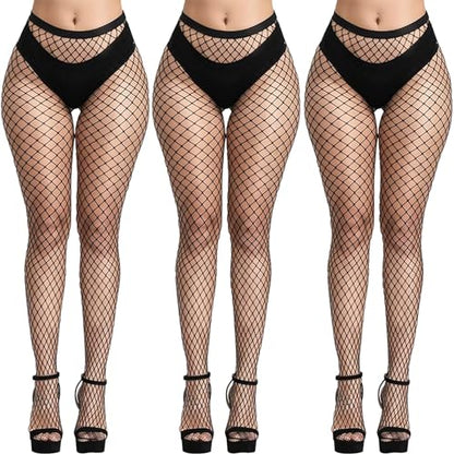 Buauty Black Fishnet Stockings for Women, Fishnet Tights Plus Size One Size Fit All - color: Black2, size: One Size