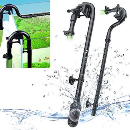 Canister Filter Intakes Outlet Tube Set Replacement Accessories With Strong Suction Cups Fish For Tank Canister Filter Match With 0.63 Inch ID Hose