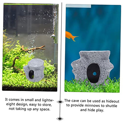 Yardwe Clay Shrimp Cave Decoration Fish Tank Hideout Aquatic Decor Ornamental Shrimp Tank
