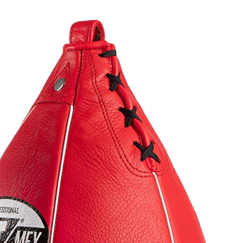 Pro-Mex Professional Speed Bag V2.0 - Speed Bag for Boxing, MMA, Adults, Red, 4x7, 5x8, 6x9, 7x10