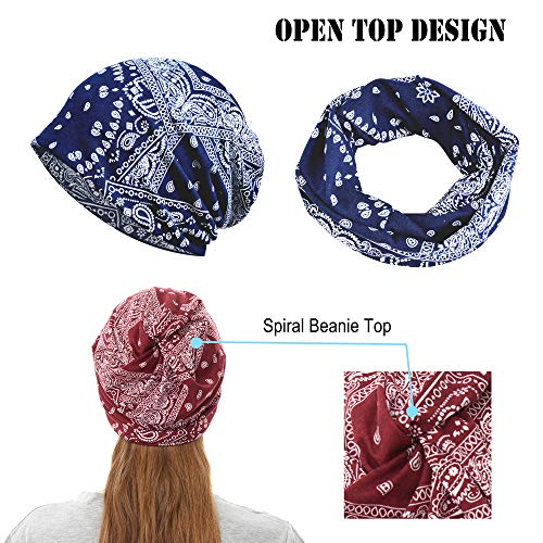Cotton Slouchy Beanie Hip-Hop Soft Lightweight Running Beanie Adult Skull Hats Cap for Men Women - color: Opentop-b-4pk-multi02