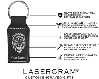 LaserGram Rectangle Keychain, Allah 1, Personalized Engraving Included (Carbon Fiber Black with Silver) - color: Carbon Fiber Black With Silver