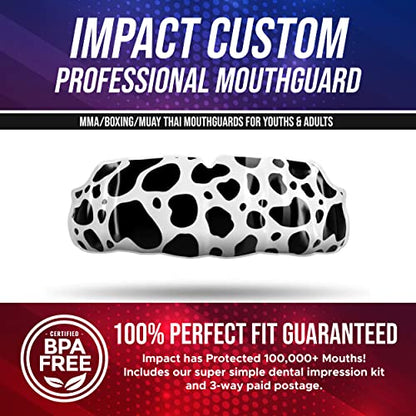 Impact Custom Professional MMA/Boxing/Muay Thai Mouthguard (Cow Skinz) - color: Cow Skinz
