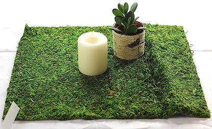 Preserved Moss Runner and Mats (18in x 16in mat) - color: 18in X 16in Mat